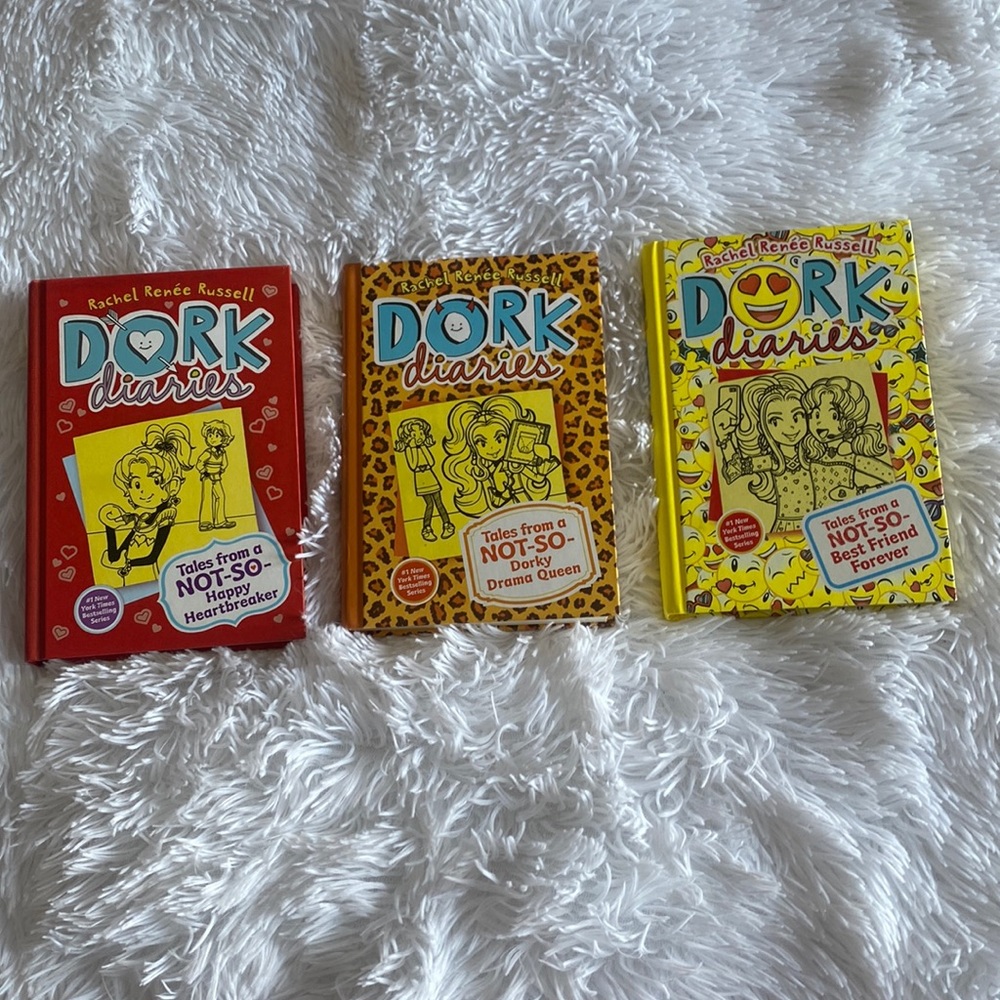 3 dork diary books brand new
